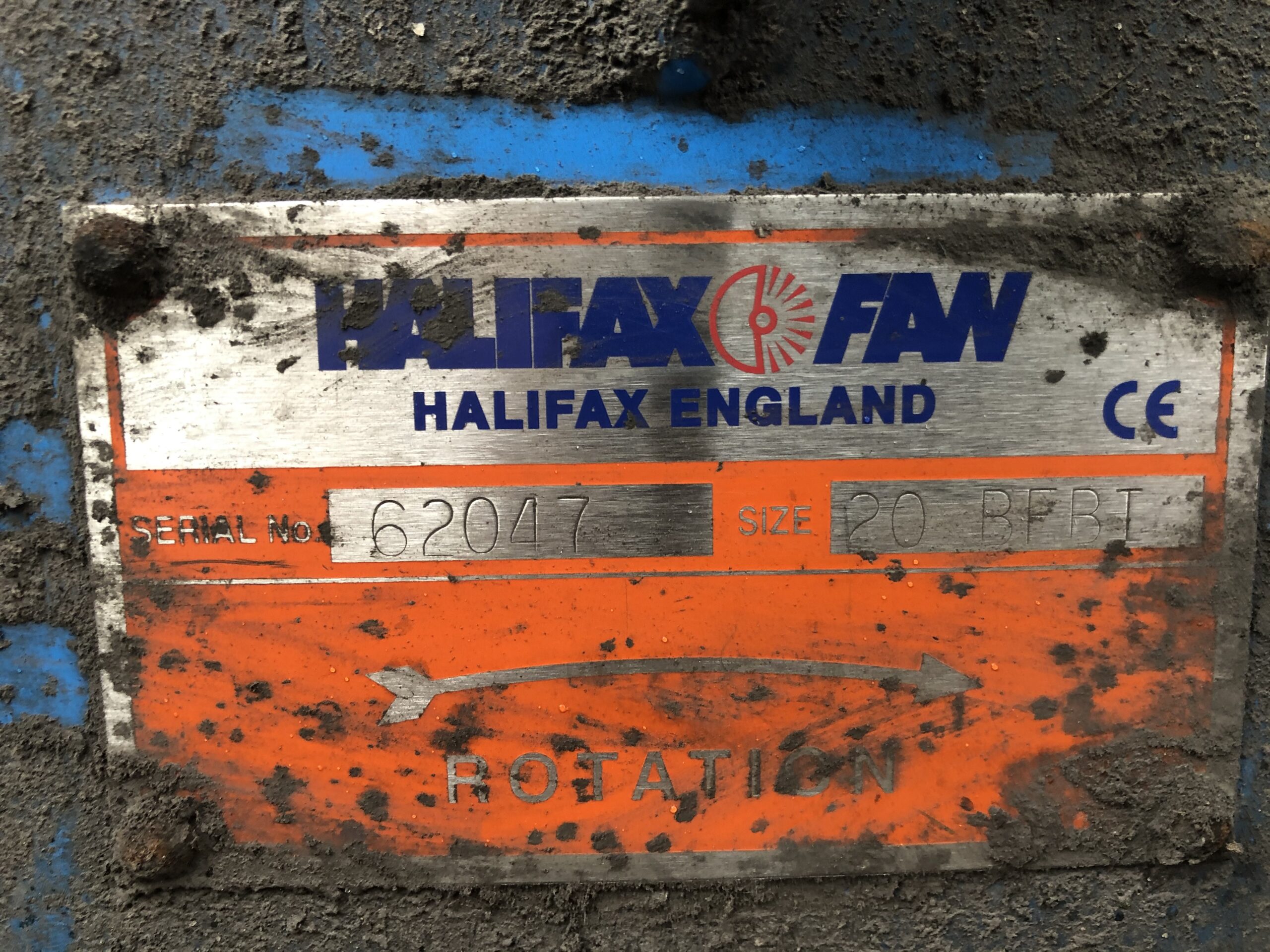 Halifax Fan ID Plate