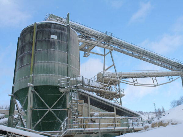 factory under white clouds